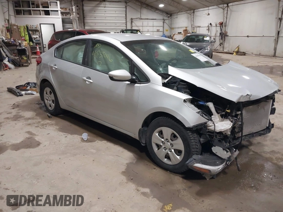 2017 Kia Forte LX with VIN 3KPFK4A78HE141215, listed as a IAAI auction lot 41859046 with 146,810 mi miles. Bid and sale history available at carsss.com. Image 1.