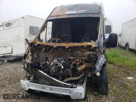 2023 Ford Transit Cargo with VIN 1FTBR2X85PKA25531, listed as a Copart auction lot 61693595 with Not provided miles and Salvage title. Bid and sale history available at DreamBid. Image 5.