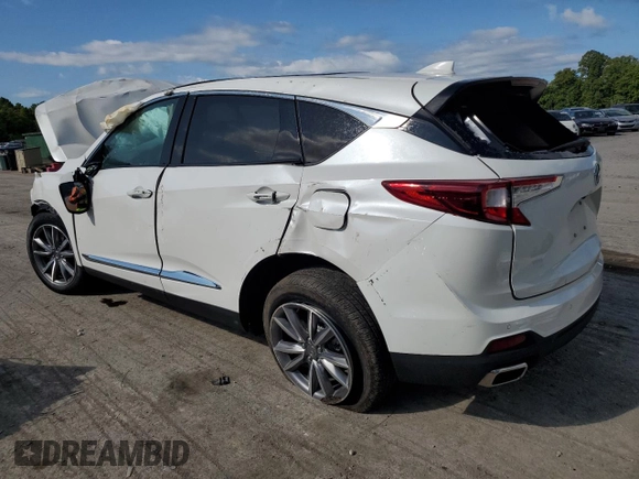 2023 Acura RDX w/Technology Package with VIN 5J8TC2H56PL016987, listed as a Copart auction lot 67961424 with Not Provided miles and Salvage Title. Bid and sale history available at carsss.com. Image 2.