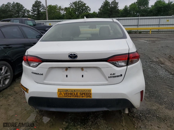 2024 Toyota Corolla Hybrid LE with VIN JTDBCMFE2RJ024933, listed as a Copart auction lot 52501045 with 19,674 mi miles and Clean Title. Bid and sale history available at carsss.com. Image 6.