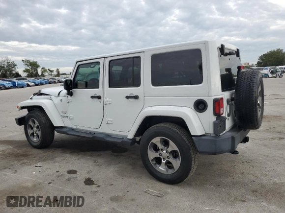 2018 Jeep Wrangler JK Unlimited Sahara with VIN 1C4BJWEG0JL832808, listed as a Copart auction lot 81703604 with 0 mi miles and Non Repairable. Bid and sale history available at carsss.com. Image 2.