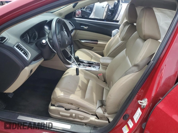 2017 Acura TLX with VIN 19UUB1F33HA004750, listed as a Copart auction lot 55268915 with 124,786 mi miles and Salvage title. Bid and sale history available at DreamBid. Image 7.