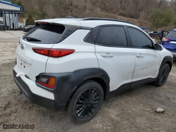 2021 Hyundai Kona SEL with VIN KM8K2CAA1MU631877, listed as a Copart auction lot 47618925 with 66,756 mi miles and Salvage Title. Bid and sale history available at carsss.com. Image 3.