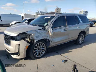 2022 Cadillac Escalade Premium Luxury z VIN 1GYS3CKL1NR172334, wystawiony jako Copart lot #87058984 z przebiegiem Nie podano mil oraz Szkoda całkowita • Salvage title. Historia ofert i sprzedaży dostępna na DreamBid. Obrazek 1.