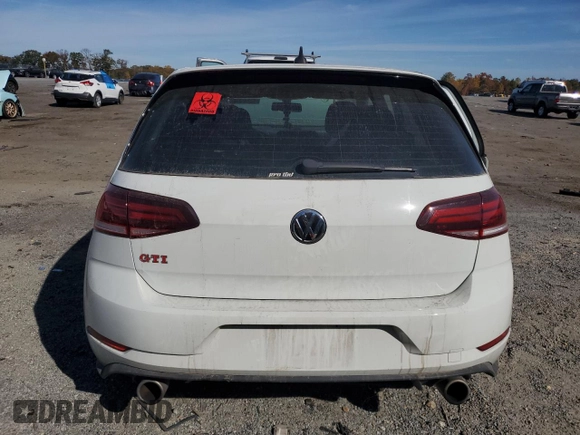 2020 Volkswagen Golf GTI S with VIN 3VW6T7AU4LM010153, listed as a Copart auction lot 73808063 with 44,502 mi miles and Salvage Title. Bid and sale history available at carsss.com. Image 6.