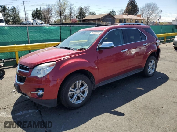 2013 Chevrolet Equinox LTZ with VIN 2GNFLGE33D6337375, listed as a Copart auction lot 52931175 with 107,371 mi miles and Salvage Title. Bid and sale history available at carsss.com. Image 1.