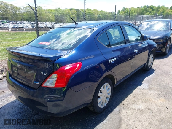 2014 Nissan Versa S with VIN 3N1CN7AP8EL838762, listed as a IAAI auction lot 42048678 with 90,867 mi miles. Bid and sale history available at carsss.com. Image 4.