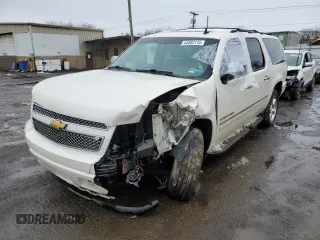 2012 Chevrolet Suburban LTZ with VIN 1GNSKKE77CR326213, listed as a Copart auction lot 44882115 with 132,842 mi miles and Salvage Title. Bid and sale history available at carsss.com. Image 1.
