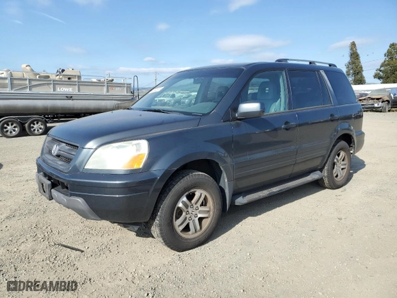 2004 Honda Pilot EX with VIN 2HKYF18524H542443, listed as a Copart auction lot 53093515 with 175,494 mi miles and Salvage Title. Bid and sale history available at carsss.com. Image 1.