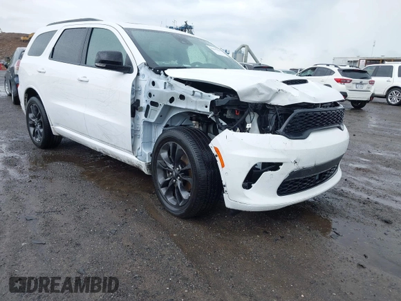 2024 Dodge Durango R/T Plus z VIN 1C4SDJCT4RC228085, wystawiony jako IAAI lot #42047084 z przebiegiem 6 458 mil mil oraz . Historia ofert i sprzedaży dostępna na DreamBid. Obrazek 1.