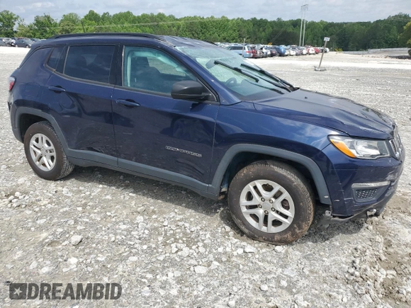 2018 Jeep Compass Sport с VIN 3C4NJCAB9JT233089, выставлен на аукционе Copart как лот 57080305 с пробегом 70 879 миль миль и Списание • Salvage title. История ставок и продаж доступна на DreamBid. Изображение 4.