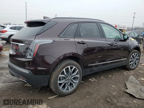 2021 Cadillac XT5 AWD Sport with VIN 1GYKNGRS4MZ123061, listed as a Copart auction lot 84488624 with 36,737 mi miles and Clean title. Bid and sale history available at DreamBid. Image 3.