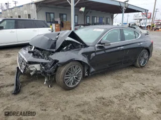 2019 Genesis G70 2.0T Advanced with VIN KMTG34LA5KU026270, listed as a Copart auction lot 48211315 with 55,009 mi miles and Salvage Title. Bid and sale history available at carsss.com. Image 1.