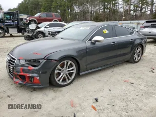 2016 Audi S7 with VIN WAUW2AFC2GN182094, listed as a Copart auction lot 48345205 with 95,752 mi miles and Salvage Title. Bid and sale history available at carsss.com. Image 1.