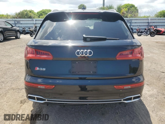 2018 Audi SQ5 Premium Plus with VIN WA1A4AFY6J2222926, listed as a Copart auction lot 51795383 with 64,658 mi miles. Bid and sale history available at carsss.com. Image 6.