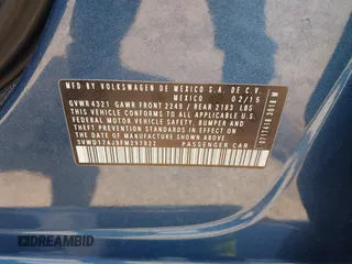 2015 Volkswagen Jetta Sport with VIN 3VWD17AJ9FM297822, listed as a IAAI auction lot 42621800 with 99,966 mi miles and . Bid and sale history available at DreamBid. Image 9.