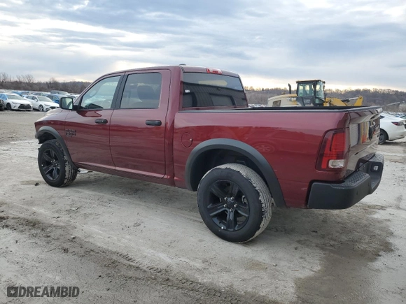 2024 Ram 1500 Classic Warlock with VIN 1C6RR7LG0RS156370, listed as a Copart auction lot 46900555 with 18,741 mi miles and Clean Title. Bid and sale history available at carsss.com. Image 2.