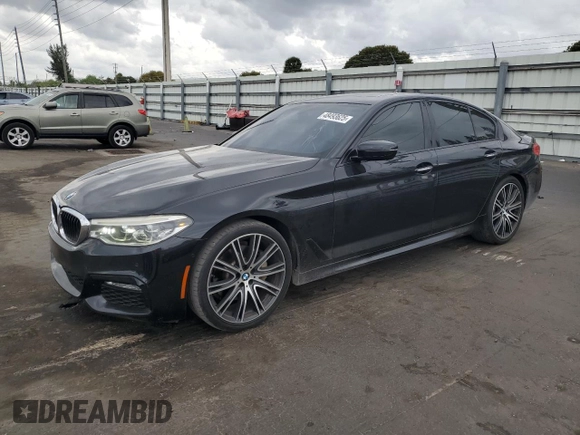 2017 BMW 5 Series 540i with VIN WBAJE5C39HG916555, listed as a Copart auction lot 48493625 with 95,592 mi miles and Clean Title. Bid and sale history available at carsss.com. Image 1.