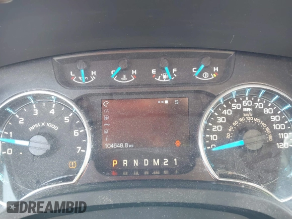 2014 Ford F-150 XL with VIN 1FTFW1CF4EKF14279, listed as a IAAI auction lot 42006454 with 104,648 mi miles. Bid and sale history available at carsss.com. Image 7.