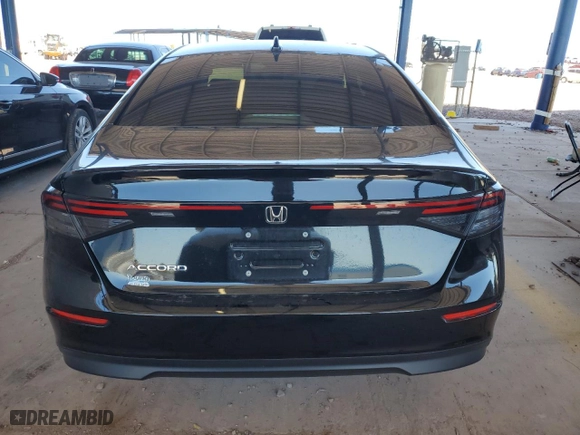 2023 Honda Accord Sedan LX with VIN 1HGCY1F24PA016275, listed as a Copart auction lot 49499325 with 0 mi miles and Salvage Title. Bid and sale history available at carsss.com. Image 6.