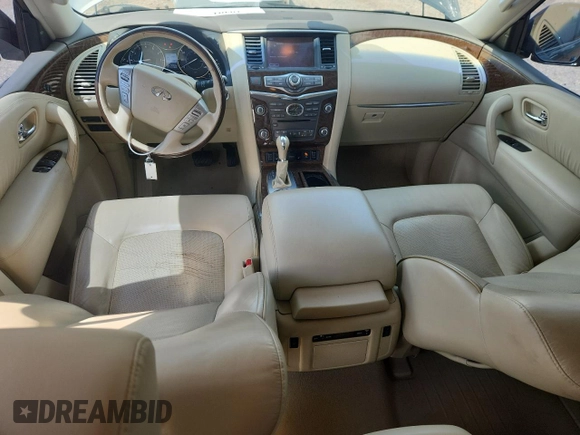 2016 Infiniti QX80 with VIN JN8AZ2NE2G9123772, listed as a Copart auction lot 63665105 with 98,304 mi miles and Salvage title. Bid and sale history available at DreamBid. Image 8.
