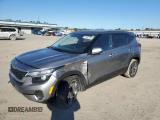 2021 Kia Seltos LX with VIN KNDEPCAA5M7178185, listed as a Copart auction lot 87043154 with 34,279 mi miles and Salvage Title. Bid and sale history available at DreamBid. Image 1.