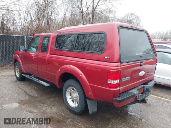2008 Ford Ranger XL with VIN 1FTYR14E58PA42848, listed as a IAAI auction lot 41720150 with 55,376 mi miles. Bid and sale history available at carsss.com. Image 3.