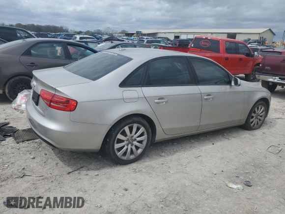 2014 Audi A4 Premium with VIN WAUBFAFL9EN023640, listed as a Copart auction lot 51312235 with 105,970 mi miles and Clean Title. Bid and sale history available at carsss.com. Image 3.