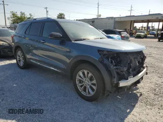 2020 Ford Explorer Limited with VIN 1FMSK7FH0LGB33163, listed as a Copart auction lot 52558555 with 57,486 mi miles and Salvage Title. Bid and sale history available at carsss.com. Image 4.