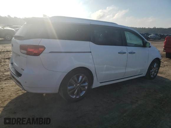 2017 Kia Sedona SX-L with VIN KNDME5C16H6334580, listed as a Copart auction lot 80086864 with 93,437 mi miles and Salvage Title. Bid and sale history available at carsss.com. Image 3.