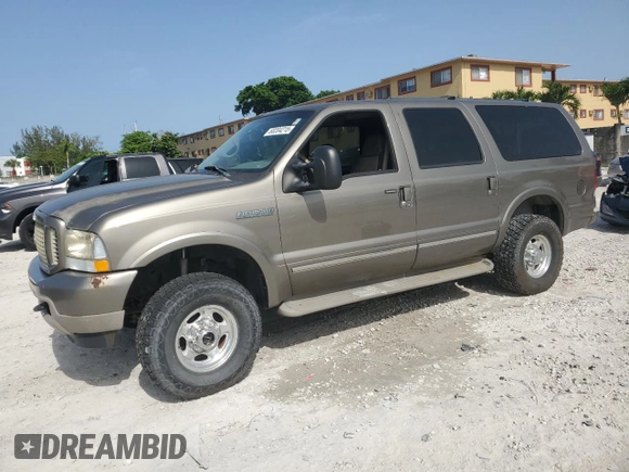 2002 Ford Excursion Limited с VIN 1FMNU43S72EC75395, выставлен на аукционе Copart как лот 60204215 с пробегом 164 706 миль миль и Чистый • Clean title. История ставок и продаж доступна на DreamBid. Изображение 1.