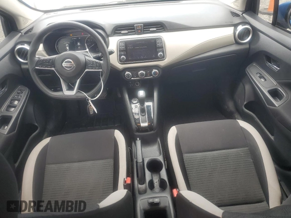 2021 Nissan Versa SV with VIN 3N1CN8EV3ML869155, listed as a Copart auction lot 57841325 with 82,711 mi miles and Salvage title. Bid and sale history available at DreamBid. Image 8.