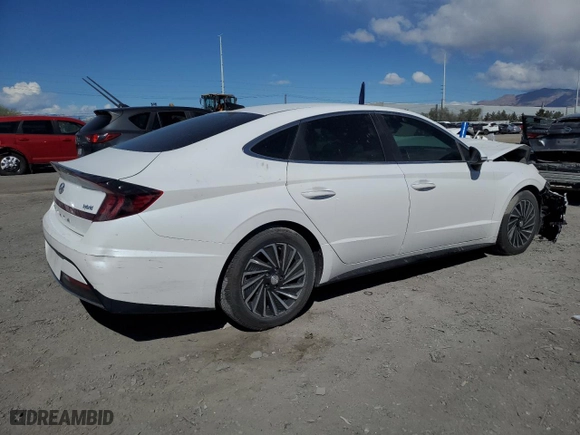 2021 Hyundai Sonata Hybrid SEL with VIN KMHL34JJ6MA019991, listed as a Copart auction lot 51845165 with 37,149 mi miles and Salvage Title. Bid and sale history available at carsss.com. Image 3.