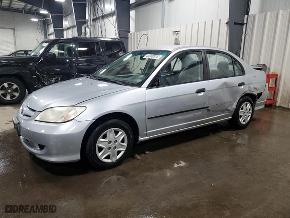 2004 Honda Civic VP with VIN 2HGES16394H616676, listed as a Copart auction lot 43006515 with 89,169 mi miles and Salvage Title. Bid and sale history available at carsss.com. Image 1.