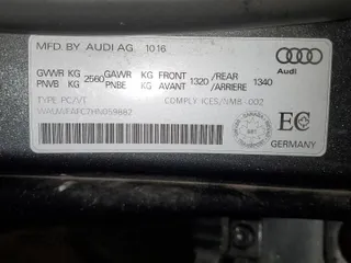 2017 Audi S7 Premium Plus with VIN WAUWFAFC7HN059882, listed as a Copart auction lot 84864784 with 78,240 mi miles and Clean Title. Bid and sale history available at carsss.com. Image 12.