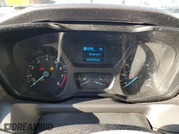 2017 Ford Transit XL with VIN 1FMZK1YM5HKA90465, listed as a Copart auction lot 44538235 with 26,532 mi miles and Salvage title. Bid and sale history available at DreamBid. Image 9.