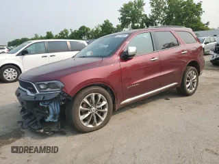 2021 Dodge Durango Citadel with VIN 1C4RDJEG6MC574436, listed as a Copart auction lot 58970605 with 68,625 mi miles and Salvage title. Bid and sale history available at DreamBid. Image 1.