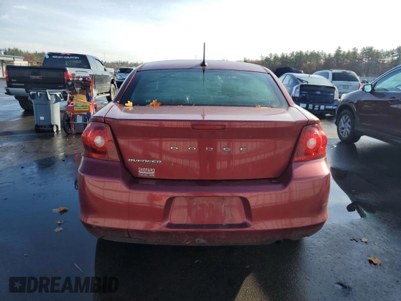 2014 Dodge Avenger SE with VIN 1C3CDZAB4EN188753, listed as a Copart auction lot 78566514 with Not Provided miles and Salvage Title. Bid and sale history available at DreamBid. Image 6.