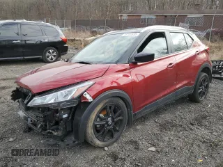 2021 Nissan Kicks SV with VIN 3N1CP5CV3ML509797, listed as a Copart auction lot 44102635 with 41,607 mi miles and Salvage Title. Bid and sale history available at carsss.com. Image 1.