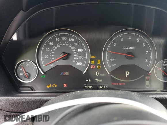 2016 BMW M4 with VIN WBS3R9C51GK708599, listed as a Copart auction lot 60246133 with 79,605 mi miles. Bid and sale history available at carsss.com. Image 9.
