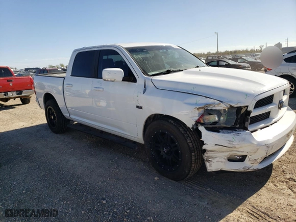 2010 Dodge Ram 1500 SLT with VIN 1D7RB1CT0AS176331, listed as a Copart auction lot 80502534 with 174,968 mi miles and Salvage Title. Bid and sale history available at carsss.com. Image 4.