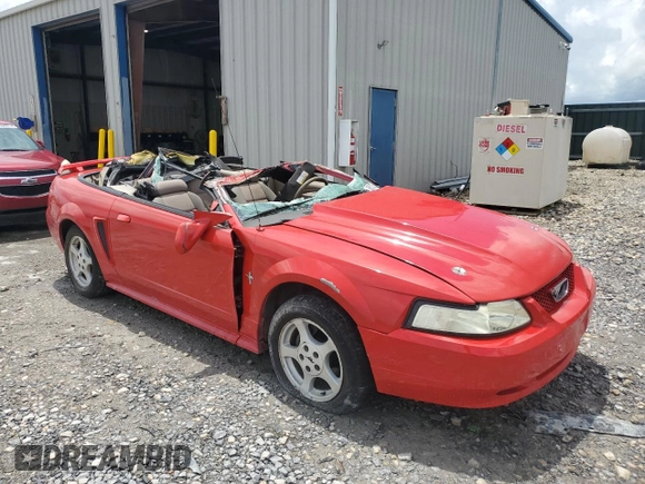 2002 Ford Mustang Deluxe with VIN 1FAFP44472F213589, listed as a Copart auction lot 60810725 with Not provided miles and Salvage title. Bid and sale history available at DreamBid. Image 4.