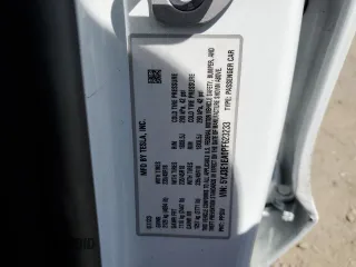 2023 Tesla Model 3 with VIN 5YJ3E1EA0PF623233, listed as a Copart auction lot 55781355 with 26,301 mi miles and Salvage title. Bid and sale history available at DreamBid. Image 12.