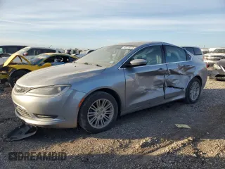 2015 Chrysler 200 Limited with VIN 1C3CCCAB8FN621170, listed as a Copart auction lot 49119375 with 124,240 mi miles and Salvage Title. Bid and sale history available at carsss.com. Image 1.