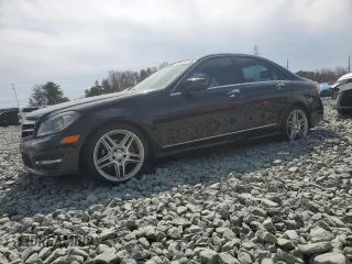 2014 Mercedes-Benz C-Class C 250 Sport with VIN WDDGF4HB3EA917970, listed as a Copart auction lot 46916585 with 136,288 mi miles and Salvage Title. Bid and sale history available at carsss.com. Image 1.