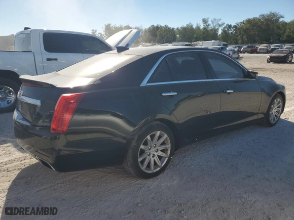 2015 Cadillac CTS Sedan RWD with VIN 1G6AP5SX5F0120167, listed as a Copart auction lot 81733514 with 106,924 mi miles and Salvage Title. Bid and sale history available at carsss.com. Image 3.