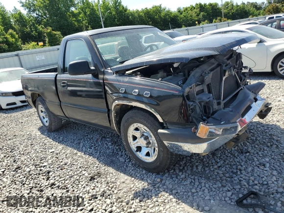 2005 Chevrolet Silverado 1500 Work Truck with VIN 1GCEC14V85Z138574, listed as a Copart auction lot 59413614 with Not provided miles and Salvage title. Bid and sale history available at DreamBid. Image 4.