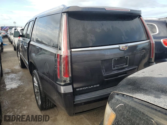 2018 Cadillac Escalade ESV Premium Luxury z VIN 1GYS3JKJ5JR147062, wystawiony jako Copart lot #76596064 z przebiegiem 157 347 mil mil oraz Szkoda całkowita • Salvage title. Historia ofert i sprzedaży dostępna na DreamBid. Obrazek 2.