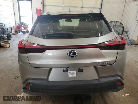 2022 Lexus UX 250h with VIN JTHX9JBH3N2058322, listed as a Copart auction lot 61646505 with 46,297 mi miles and Salvage title. Bid and sale history available at DreamBid. Image 6.