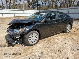 2025 Nissan Sentra S with VIN 3N1AB8BV2SY249854, listed as a Copart auction lot 45282355 with 4,124 mi miles and Salvage Title. Bid and sale history available at DreamBid. Image 1.